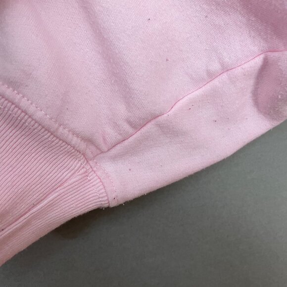 Christmas Sweatshirt Pink Embroidered Trees Women Size Small Festive Holiday Top - Picture 10 of 12